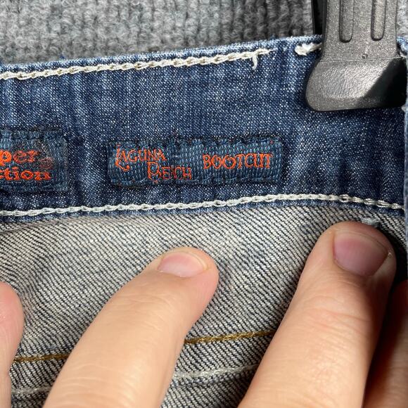 C7P Chip and Pepper Jeans Women's 5 Blue Laguna Beach Boot Cut Flare Leg - Picture 5 of 10